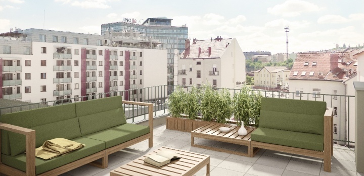 Byt s terasami Praha 8 - 115m