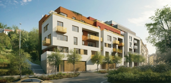 Luxusní byt s prostornou terasou Podolí 103m