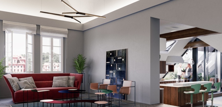 Luxusní penthouse Troja 550m