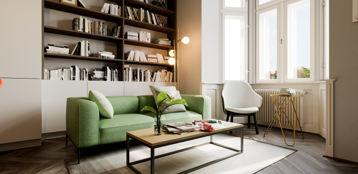 Pronájem bytu s balkonem 2+kk, Vinohrady