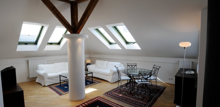 Pronájem mezonetového bytu 3+1, Praha 2