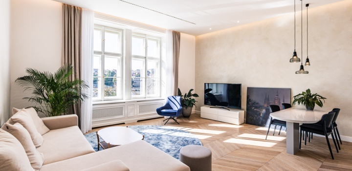 Luxusní byt s výhledem na Hrad, Smetanovo