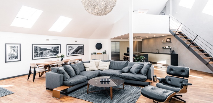 Luxusní penthouse na Vinohradech - 343m