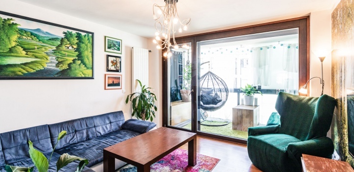 Mezonetový byt s terasami Karlín - 102m