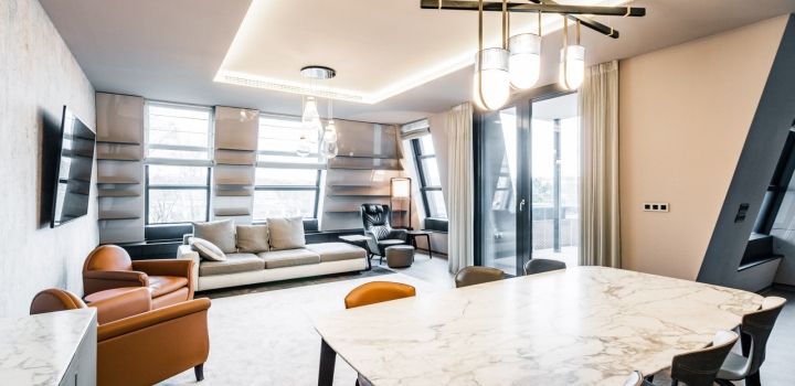 Luxusní penthouse Troja 444m