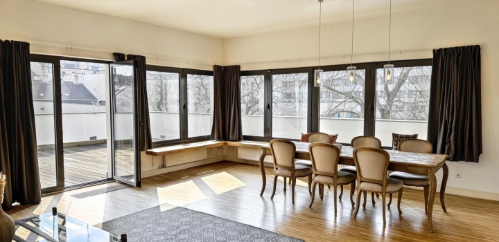 Luxusní byt 3+kk k pronájmu s terasou, Praha