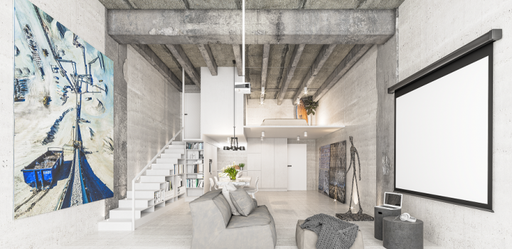Luxusní loftový byt Praha 4 - 56m