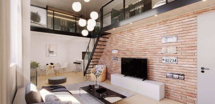 Luxusní loftový byt 64m na Praze