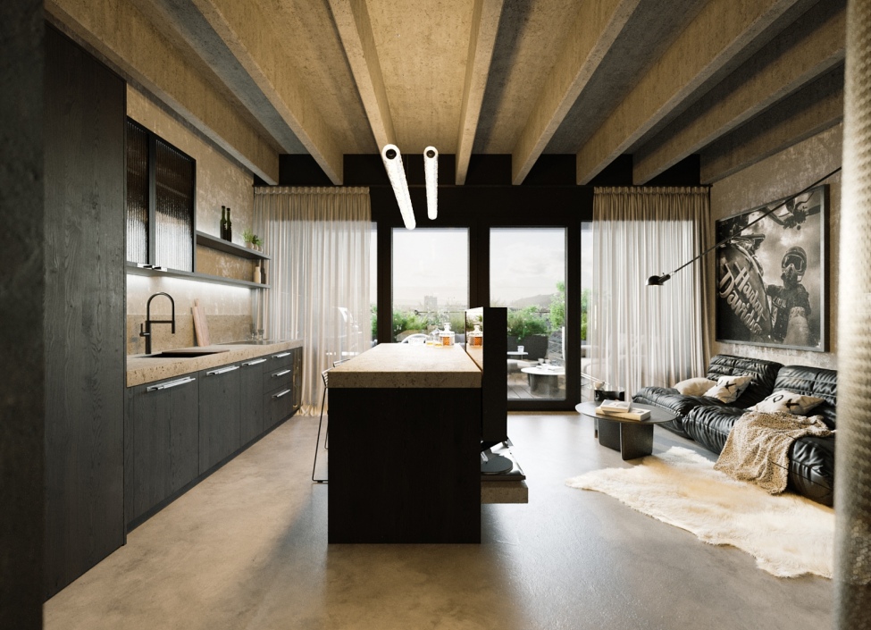 Luxusní loftový byt 3+kk na prodej, Praha 4 - 97m2 3