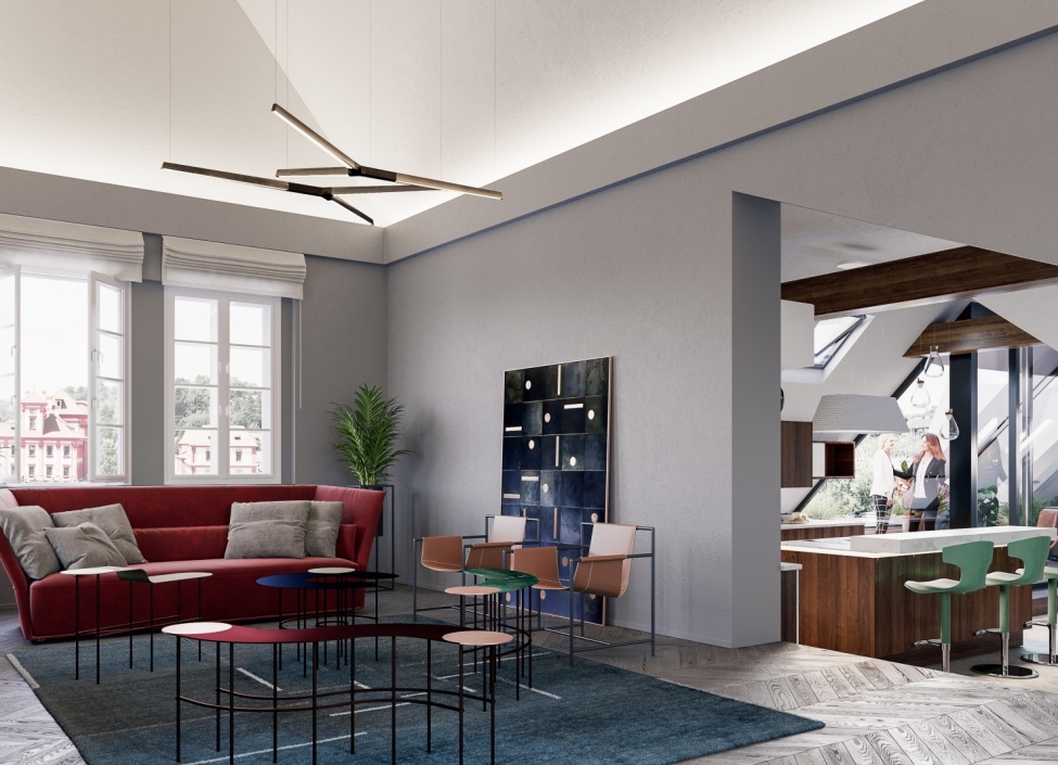 Luxusní penthouse Troja 550m 0