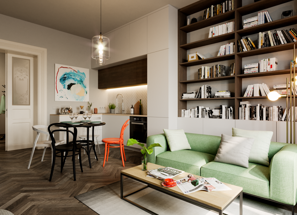 Pronájem bytu s balkonem 2+kk, Vinohrady, Praha 2 - 58 m² 3