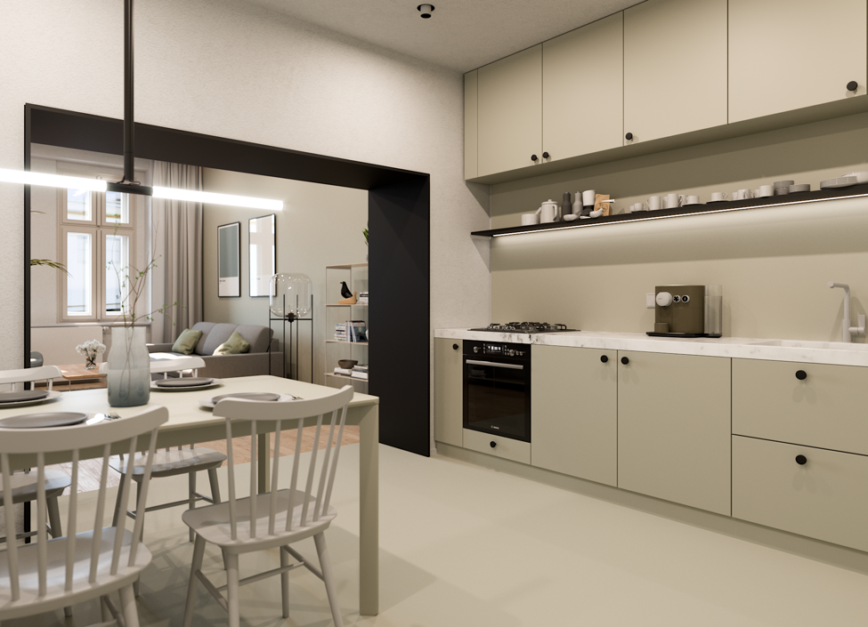Apartment on the riverbank- m 3