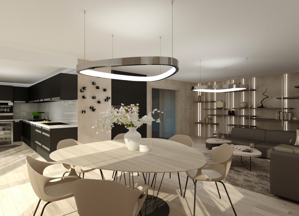Luxury penthouse with a sauna and a whirlpool for sale in Prague 4 8