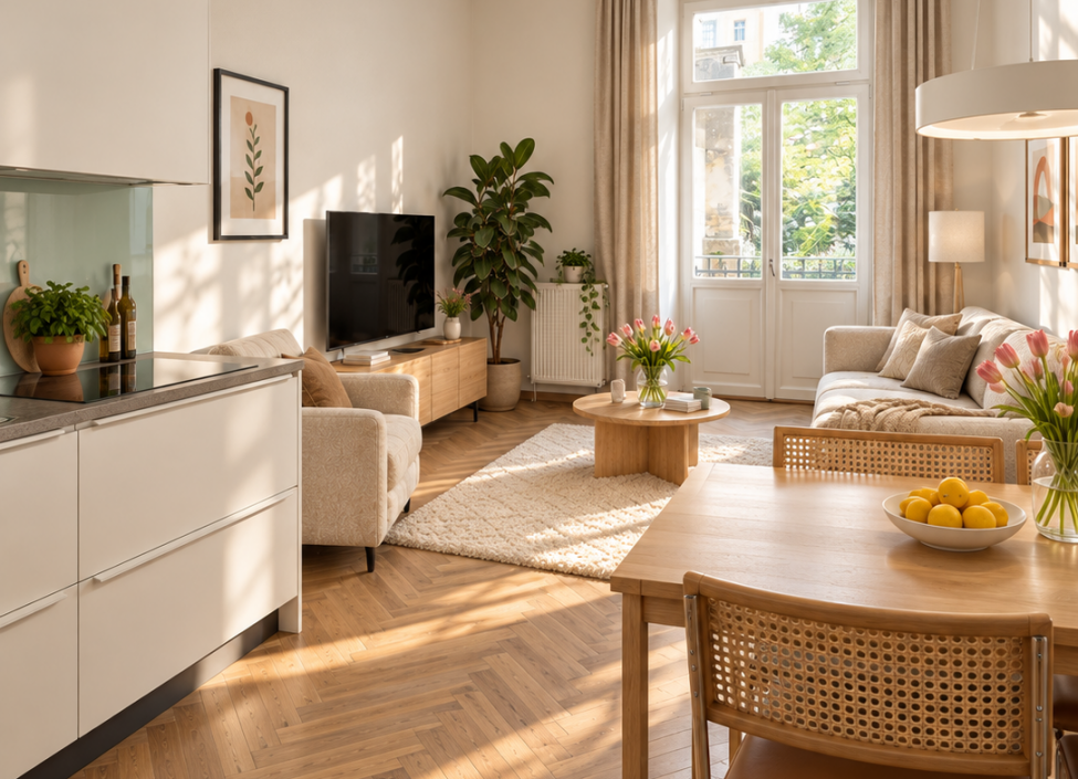 Střednědobé ubytování v bytě 2+kk, Vršovice, Praha 10 - 53 m² - Čarovná truhlice 2