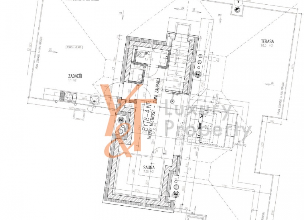 Luxusní mezonet 7+kk, Praha 5 - Smíchov – 496m2 17