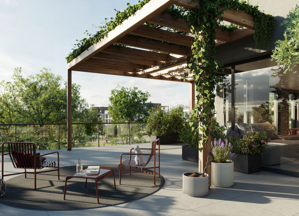 Prodej bytu 4+KK se zahradou a terasou, Dolní Chabry, Praha 8 - 102 m2 2