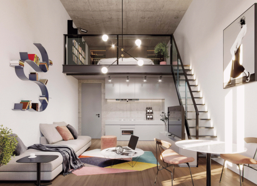 Luxusní loftový byt - Praha 10 - 40 m² 0