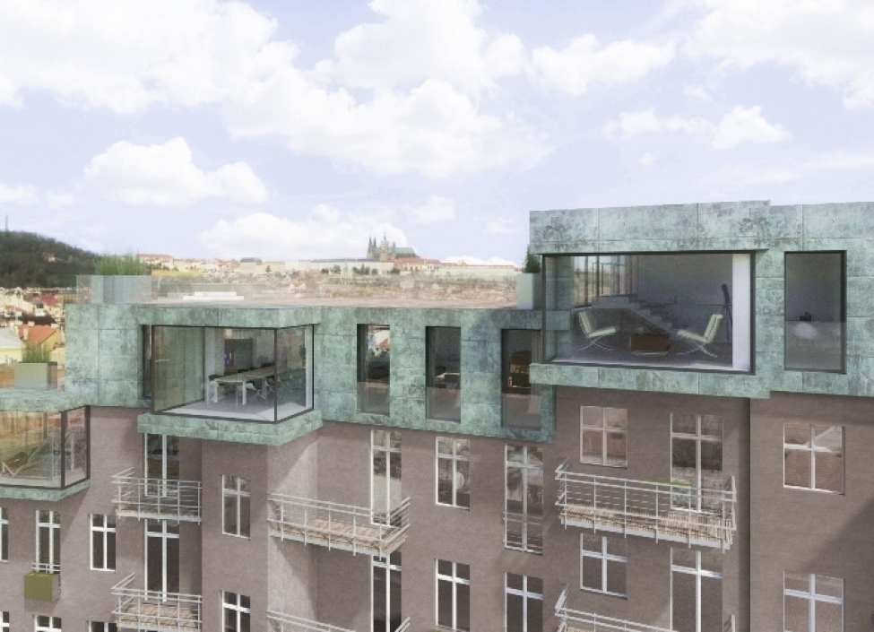 Apartment with the view of Prague Castle 1114m 5