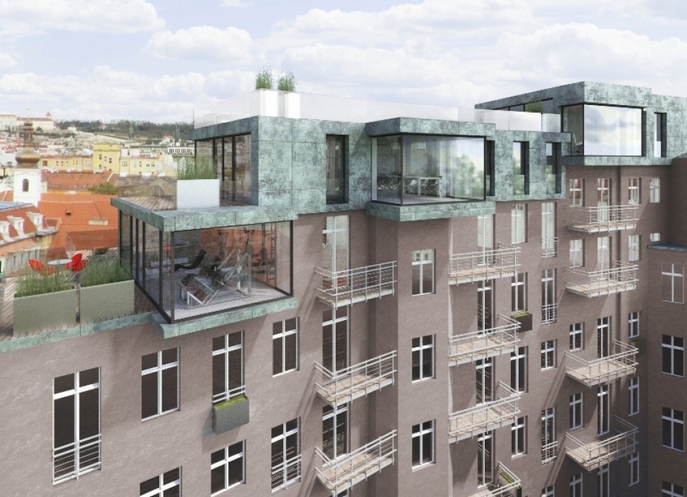 Apartment with the view of Prague Castle 1114m 6