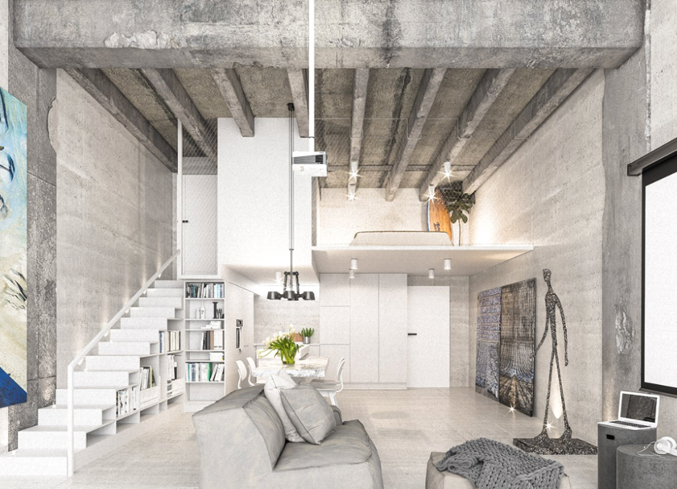Luxusní loftový byt na Praze 4 - 79m 0