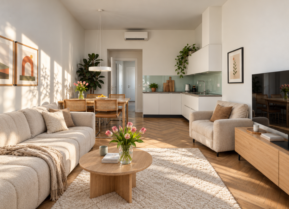 Střednědobé ubytování v bytě 2+kk, Vršovice, Praha 10 - 53 m² - Čarovná truhlice 3