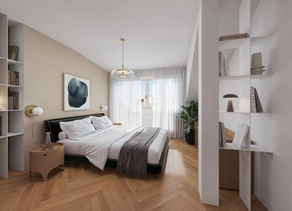 Prodej mezonetového bytu 3+kk - 89 m2 - Praha 7 - Letná 9