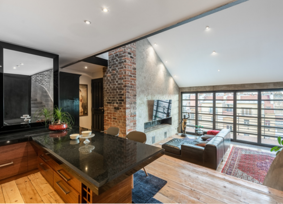 Pronájem luxusního mezonetu 3+kk s terasou 123m2, Vinohrady 0