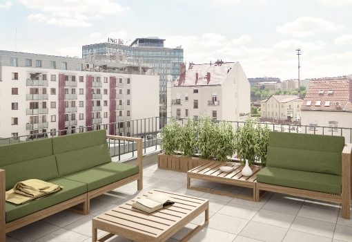 Byt s terasami Praha 8 - 136 m²