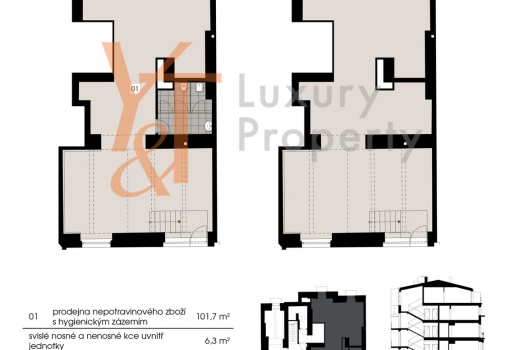 Byt s terasami Praha 8 - 136 m²