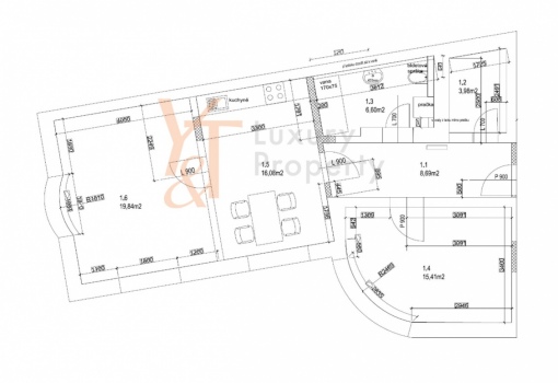 Luxusní byt v Holešovicích 51 m²