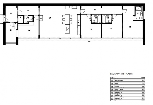 Byt s terasou a zahradou Libeň 61 m²